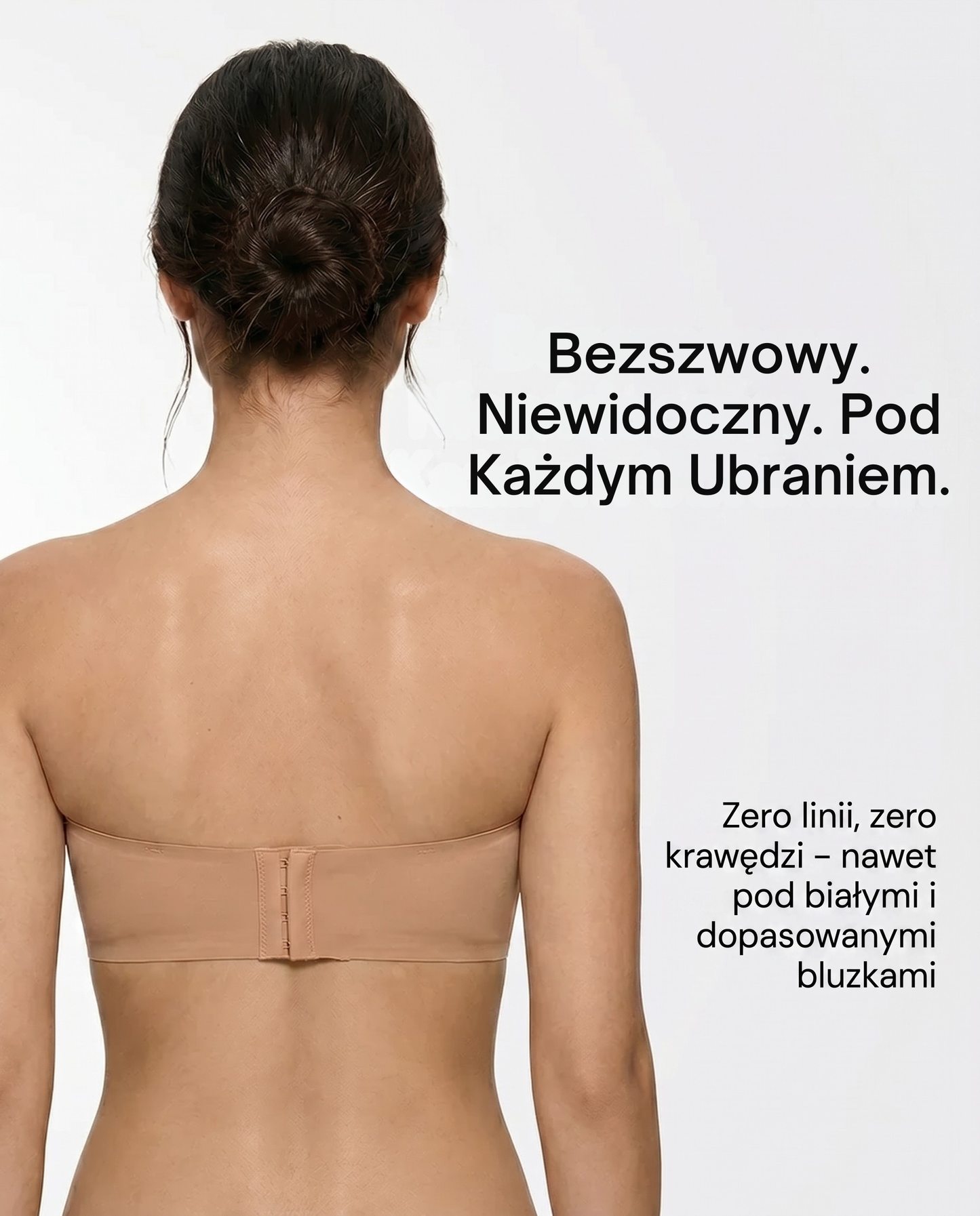 Bezszwowy biustonosz bez ramiączek Maloneki
