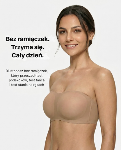 Bezszwowy biustonosz bez ramiączek Maloneki