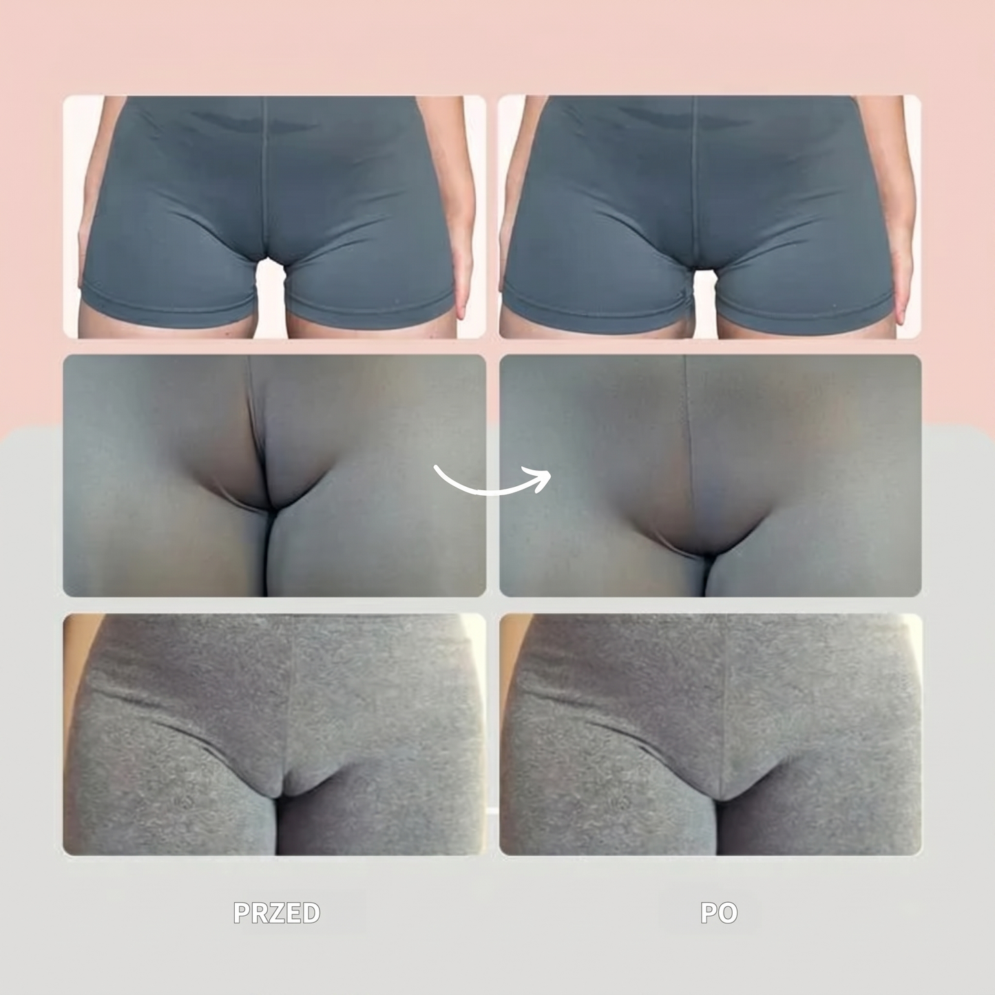 Niewidoczne stringi korygujące (Anty-Camel Toe) - Maloneki