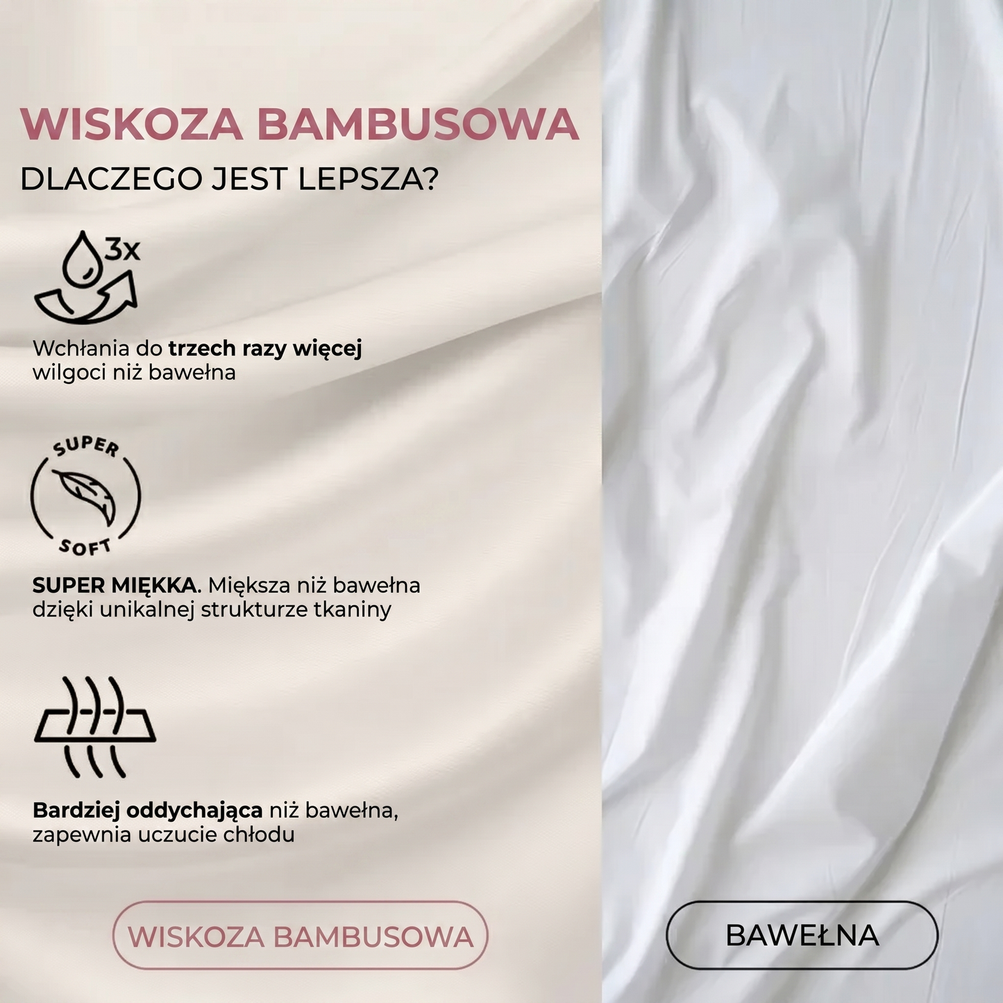 Wyjątkowo miękkie i oddychające bikini z włókna bambusowego
